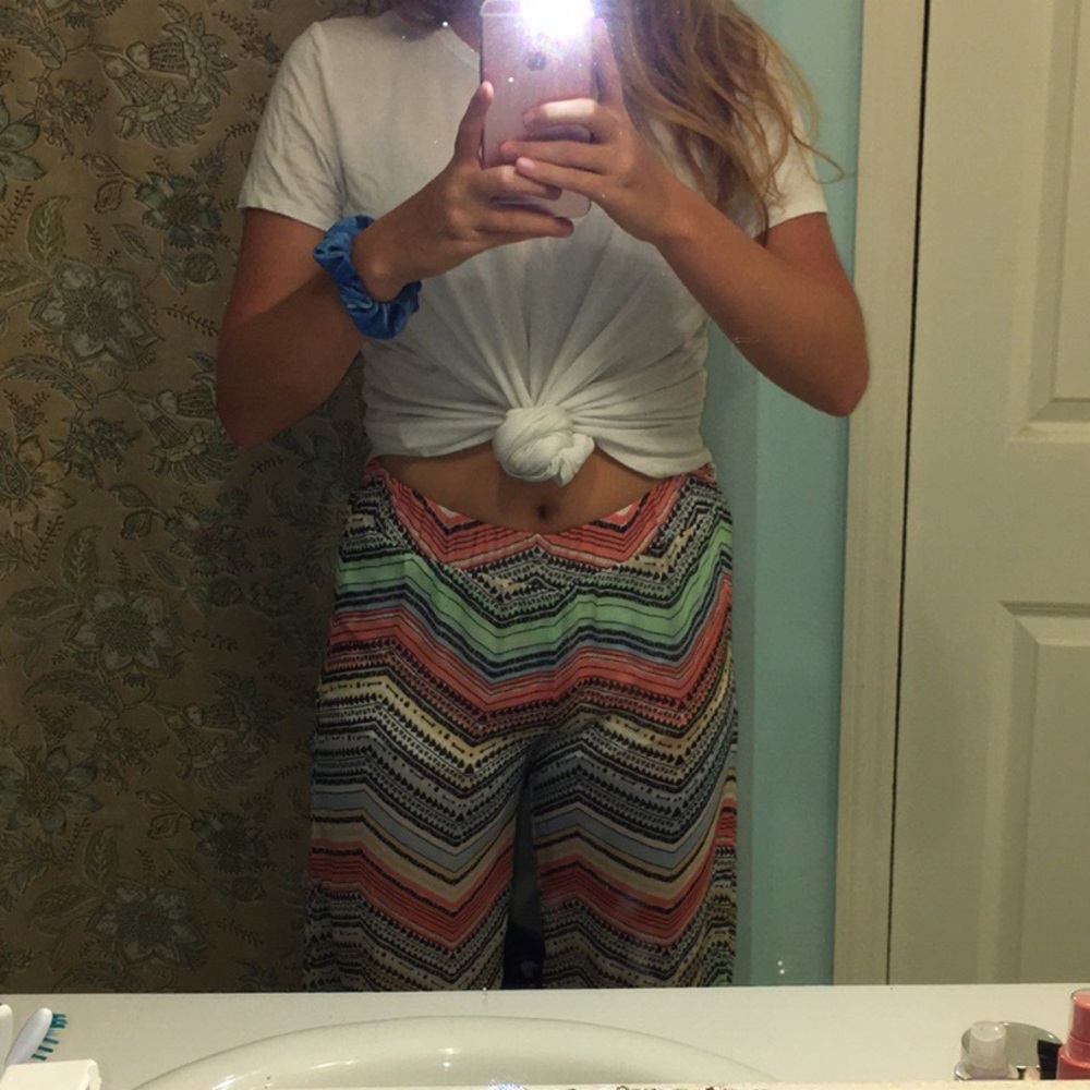Super fun flowy patterned pants